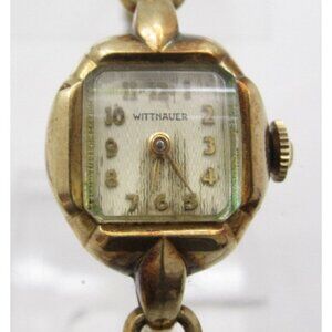 Vtg Women Wittnauer 10K RGP Hand Wind Analog 16mm Watch (H802)